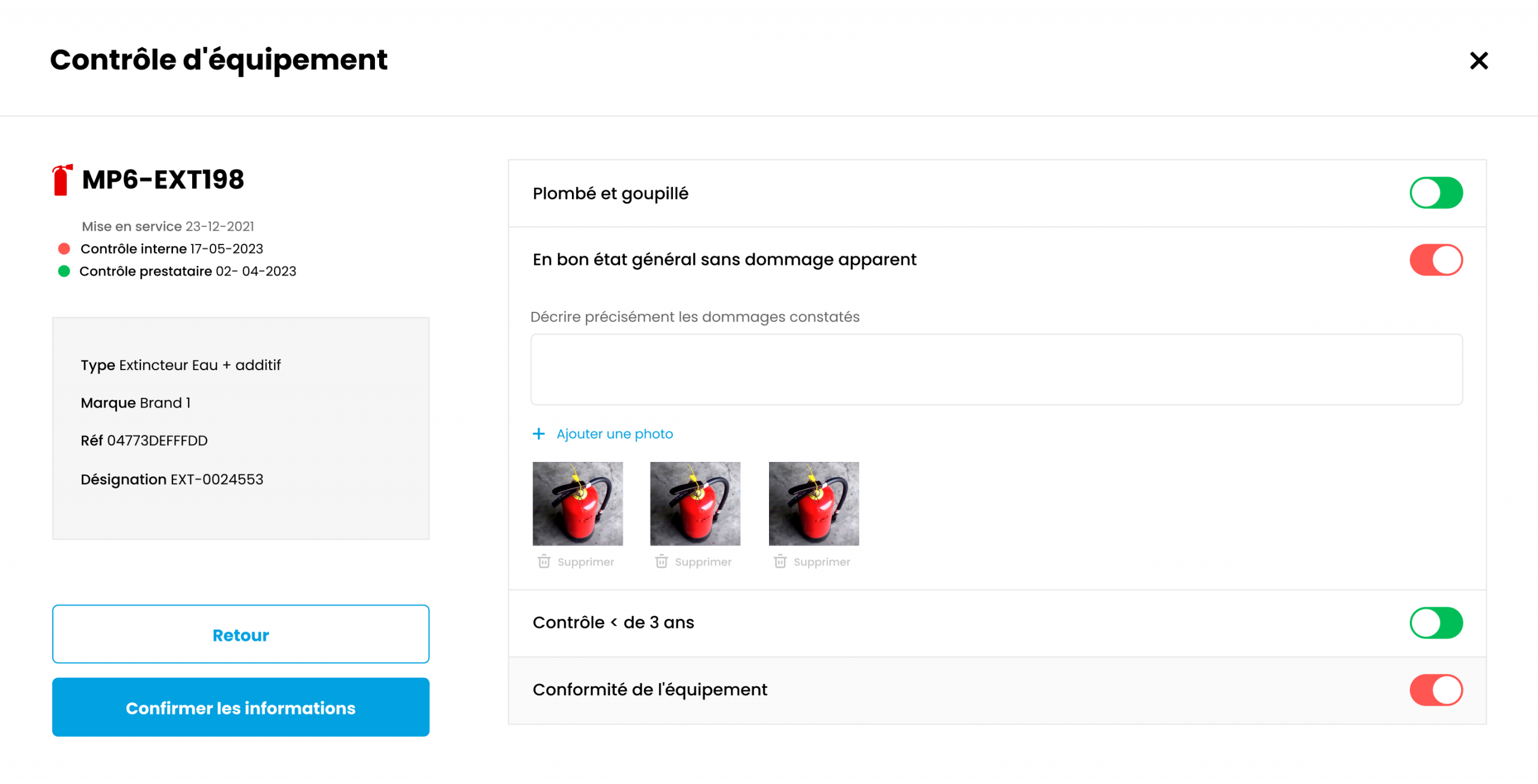 KATEO GMAO contrôle des équipements